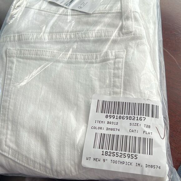 J. Crew 9" high-rise toothpick jean in white - Picture 3 of 4